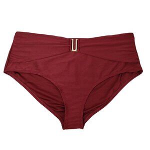 Time and Tru Misses 2XL Maroon Supreme U Trim Bikini Bottoms